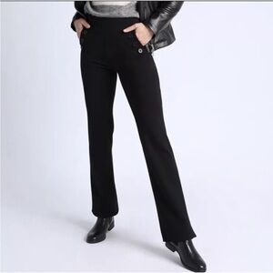 Women's Black Button-Detail Pants